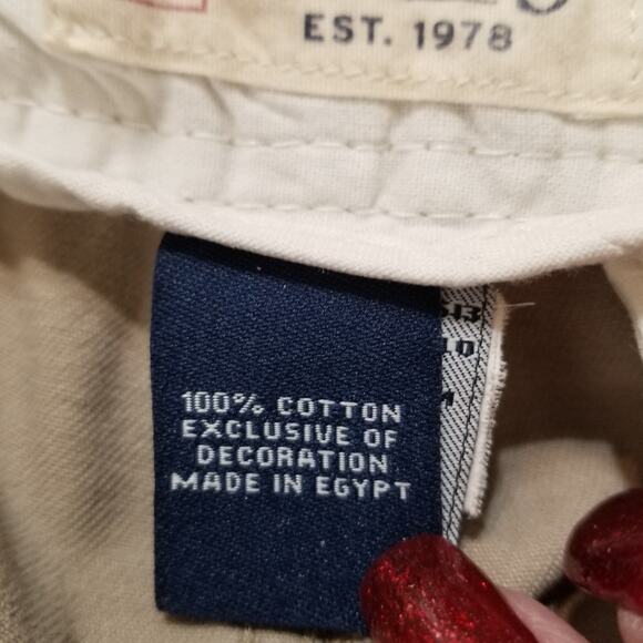 Chaps Men's Beige Cargo Pants 100% Cotton 6 Pockets Size 36W X 30L - Picture 7 of 10